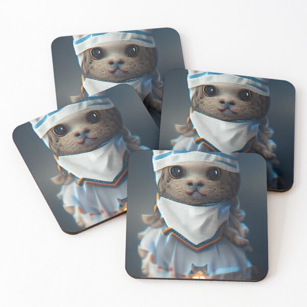 Artikelvorschau, Nettes Miezekatze-Katzen-Krankenschwester-Fantasie-Tier #28 entworfen und verkauft von MyArtonStuff.