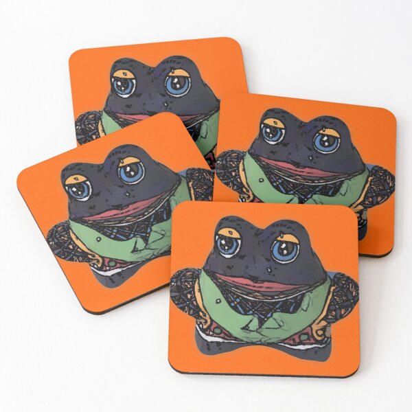 Item preview, Cute Black Frog designed and sold by RivehArt.