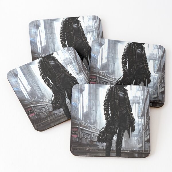 Item preview, Cyberpunk Bounty Hunter designed and sold by HellsBrew.