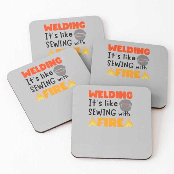 Item preview, Welding It's like sewing with Fire Welder Dad Father's Day designed and sold by MouDantArts.