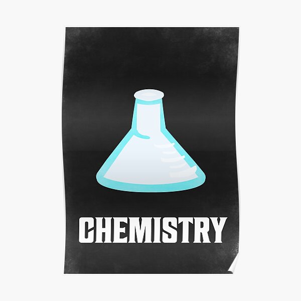 "Vintage Education Chemistry Poster" Poster for Sale by DrawnToDoodles Redbubble