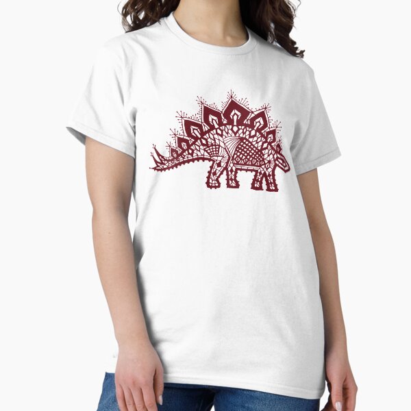 Item preview, Stegosaurus Lace - Burgundy designed and sold by Andrea Muller.