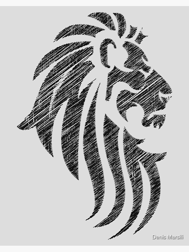 How to Draw a Tribal Lion - Really Easy Drawing Tutorial