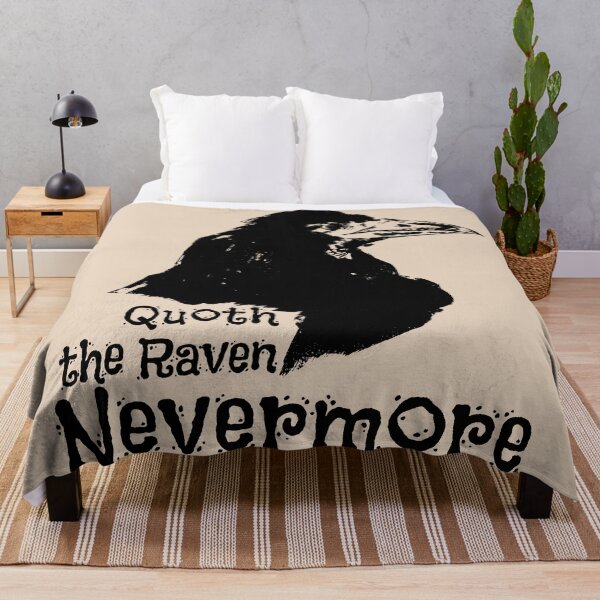 Item preview, Nevermore, The Raven, Edgar Allan Poe, Halloween, poem designed and sold by i-cottagedesign.