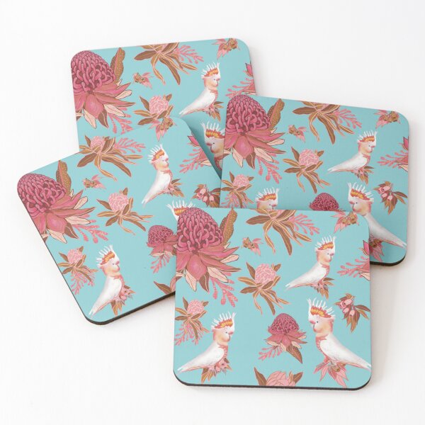 Item preview, Australian Christmas - Cockatoo and Native Flowers designed and sold by Tracey  Bartlett.