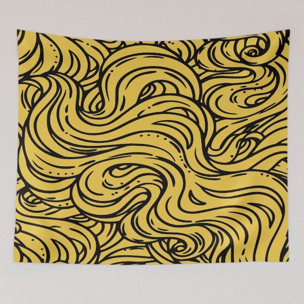 Item preview, Bumble Bee Swirly Pattern designed and sold by nabanacrafters.