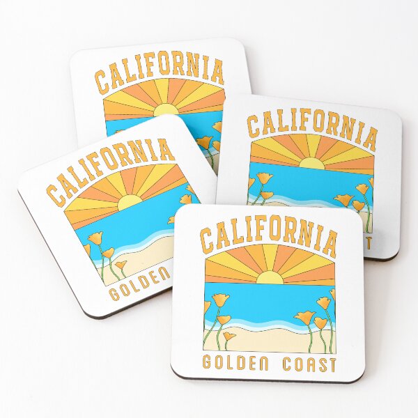 Item preview, California Golden State Beach Sunset designed and sold by honeybutterfly.