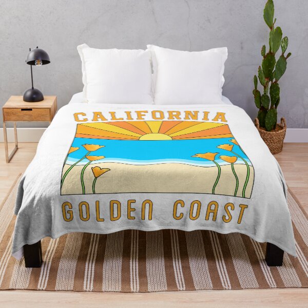 Item preview, California Golden State Beach Sunset designed and sold by honeybutterfly.