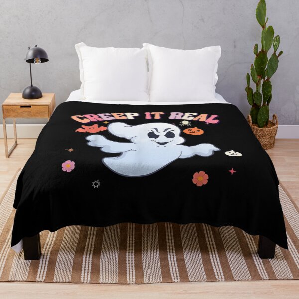 Item preview, Creep It Real Groovy Retro Halloween Funny Ghost Trick Treat designed and sold by Gromovalilialil.