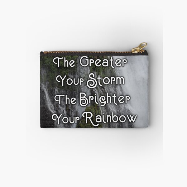Item preview, The Greater Your Storm, The Brighter Your Rainbow - Inspirational Quote, Burney Falls Photography designed and sold by Lucidesigns.
