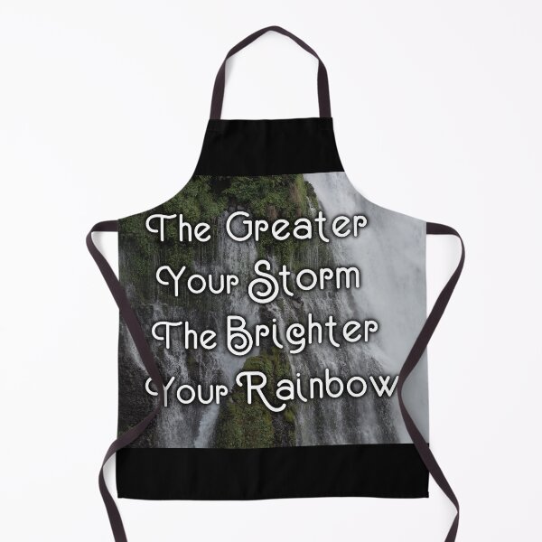 Item preview, The Greater Your Storm, The Brighter Your Rainbow - Inspirational Quote, Burney Falls Photography designed and sold by Lucidesigns.
