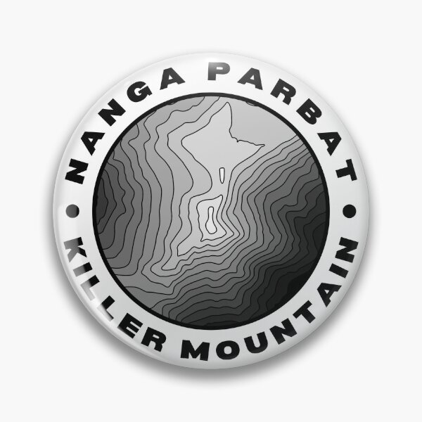 Item preview, Nanga Parbat Killer Mountain Topographical (Black Text) designed and sold by RuggedRoo.