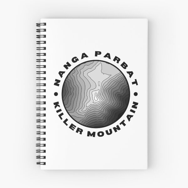 Item preview, Nanga Parbat Killer Mountain Topographical (Black Text) designed and sold by RuggedRoo.