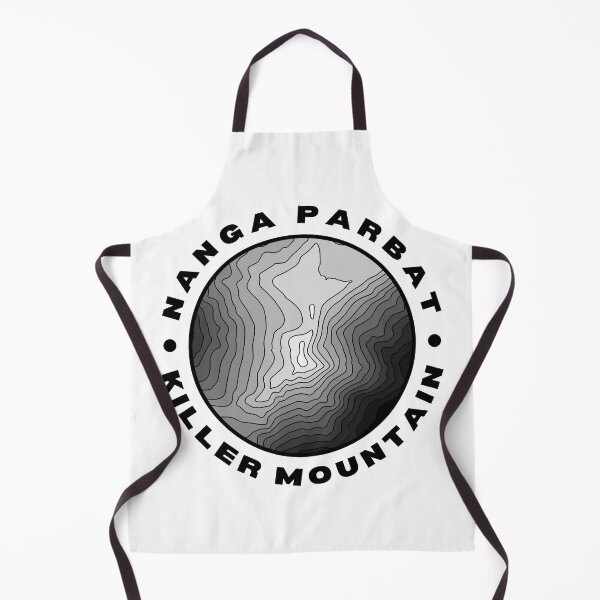 Item preview, Nanga Parbat Killer Mountain Topographical (Black Text) designed and sold by RuggedRoo.