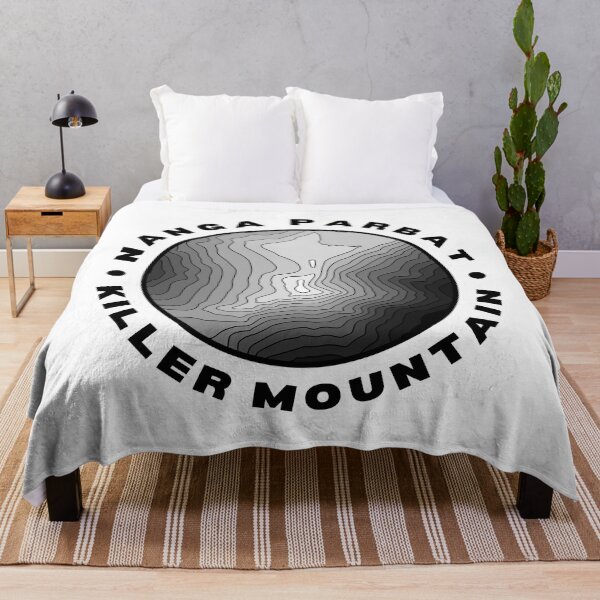 Item preview, Nanga Parbat Killer Mountain Topographical (Black Text) designed and sold by RuggedRoo.
