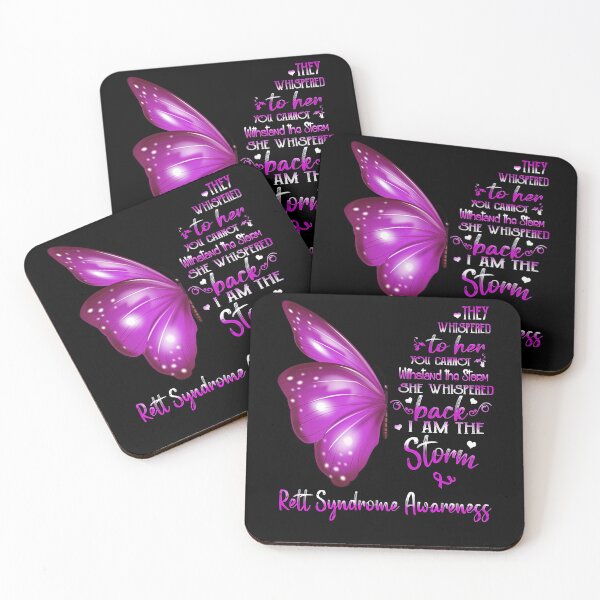 Item preview, Rett Syndrome Awareness She Whispered Back I Am The Storm Rett Syndrome Awareness Butterfly designed and sold by TerrellOneal.