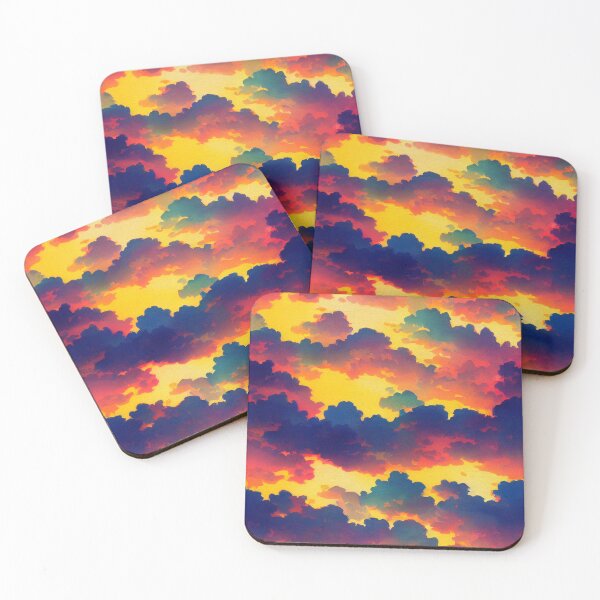 Item preview, Bright and happy, colorful clouds designed and sold by fairway3games.