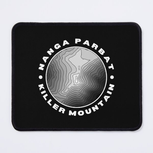Item preview, Nanga Parbat Killer Mountain Topographical (White Text) designed and sold by RuggedRoo.