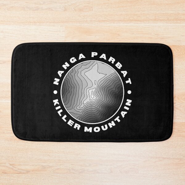Item preview, Nanga Parbat Killer Mountain Topographical (White Text) designed and sold by RuggedRoo.