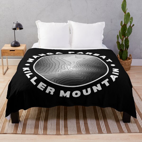 Item preview, Nanga Parbat Killer Mountain Topographical (White Text) designed and sold by RuggedRoo.