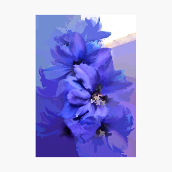 Item preview, abstract of Delphinium abstracted to death designed and sold by hilarydougill.
