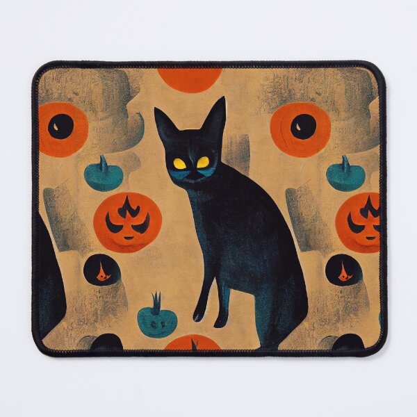 Item preview, BLACK CAT, vintage halloween, Pattern designed and sold by MoreMachine.