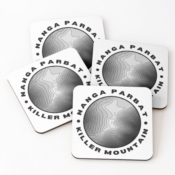 Item preview, Nanga Parbat Killer Mountain Topographical (Black Text) designed and sold by RuggedRoo.