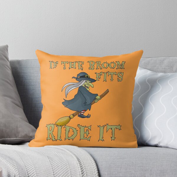 Item preview, Halloween Witch Pun Joke IF the Broom Fits designed and sold by EstelleStar.