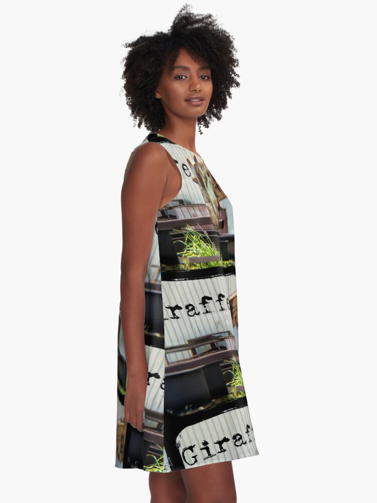 Thumbnail 2 of 4, A-Line Dress, Industrial Giraffe designed and sold by kinkatstyle.