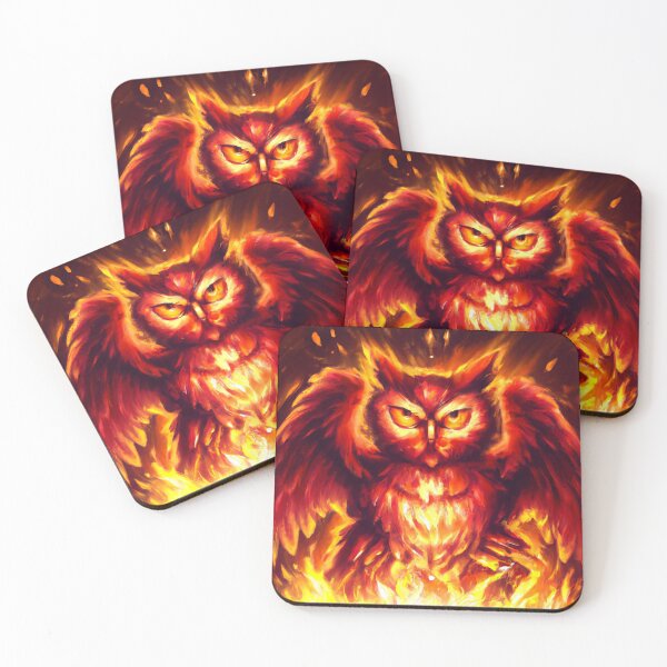 Item preview, Fiery Owl Rising From Flames designed and sold by lilyjessica.