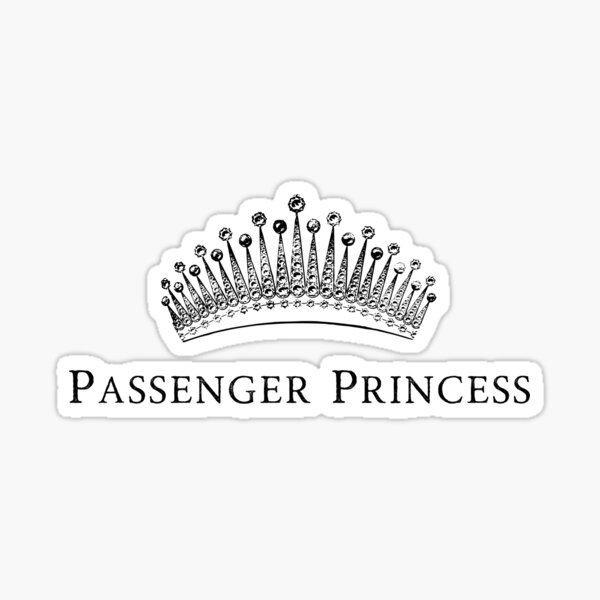 Aolamegs Passenger Princess Sticker, 3 Pack Cute Stickers for Car Window  Rearview Mirror, Funny Girl Car Accessories Car Mirror Decal (White)