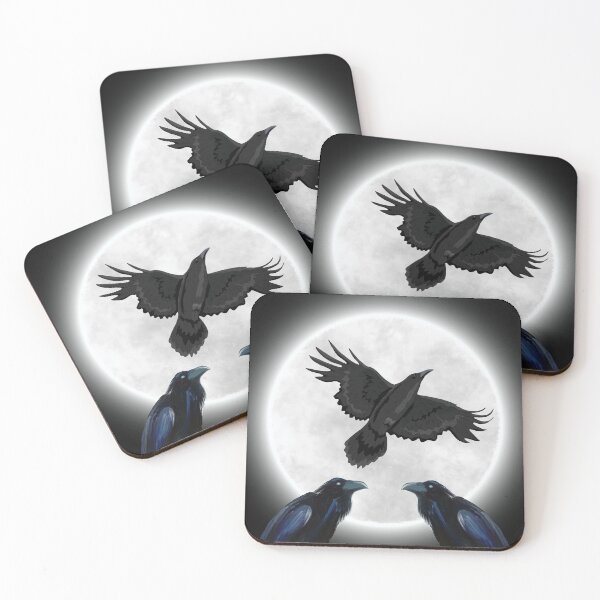 Item preview, Ravens in the Moonlight designed and sold by DRJProds-Merch.