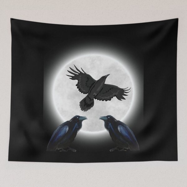 Item preview, Ravens in the Moonlight designed and sold by DRJProds-Merch.