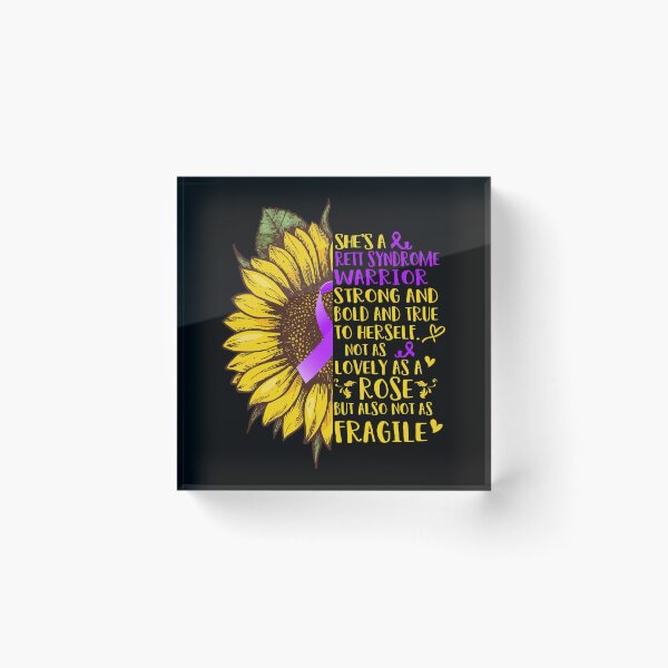 Item preview, Rett Syndrome Awareness She's A Rett Syndrome Warrior Support Rett Syndrome Warrior Gifts designed and sold by TerrellOneal.