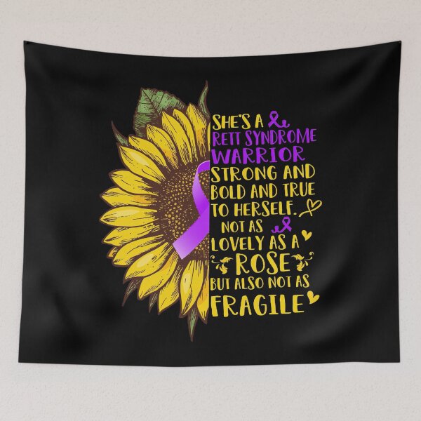 Item preview, Rett Syndrome Awareness She's A Rett Syndrome Warrior Support Rett Syndrome Warrior Gifts designed and sold by TerrellOneal.