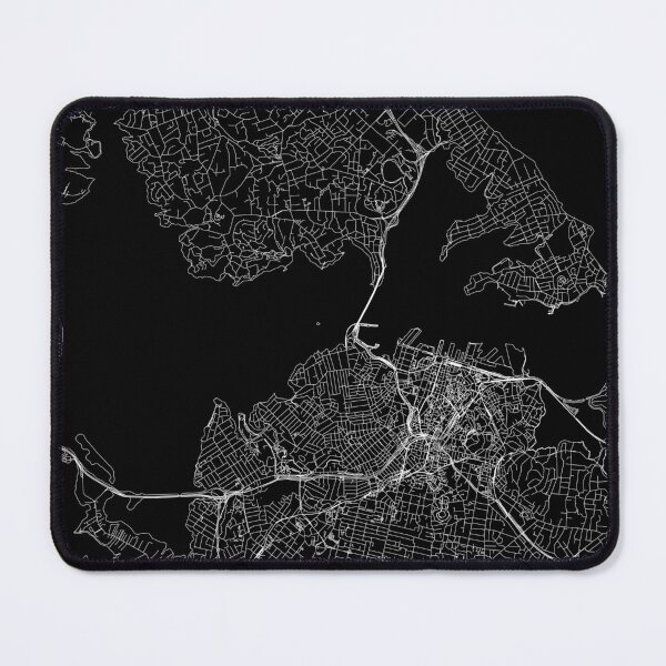 Item preview, Auckland Black Map designed and sold by multiplicitymap.