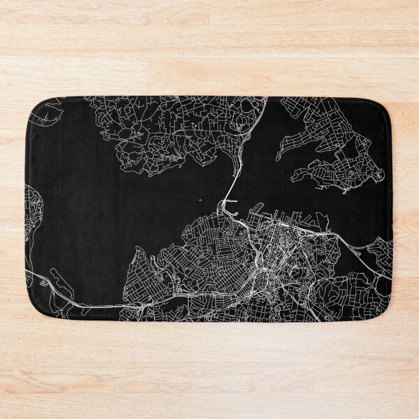 Item preview, Auckland Black Map designed and sold by multiplicitymap.