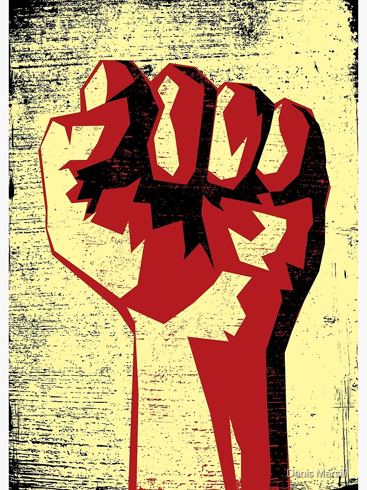 "Revolution!!! Raised Fist! " Poster for Sale by ddtk Redbubble