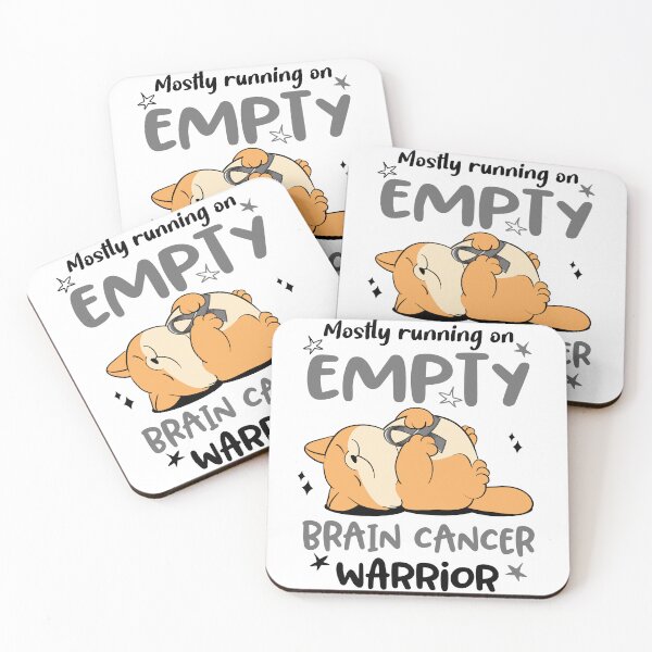 Item preview, Mostly running on Empty Brain Cancer Warrior designed and sold by ElizabethS809.