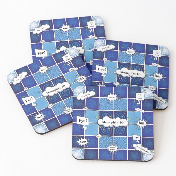 Item preview, Memphis 10 - Comic Blue designed and sold by TwinPowerTammy.