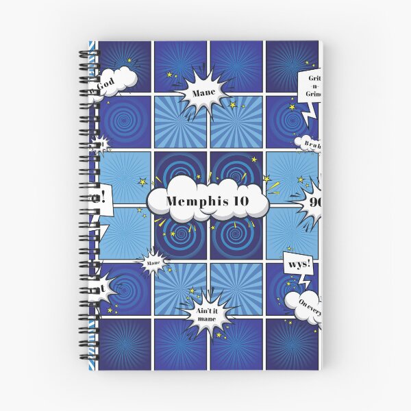 Aperçu de l'œuvre Memphis 10 - Bleu comique créée et vendue par TwinPowerTammy.