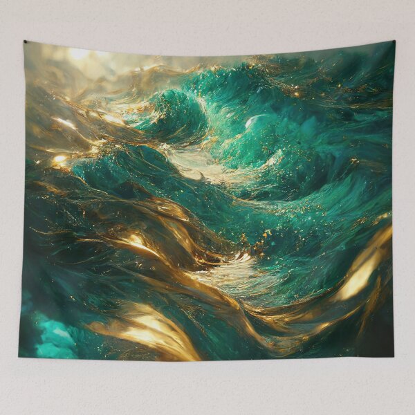 Item preview, The sea of liquid gold  designed and sold by The Urban Sol.