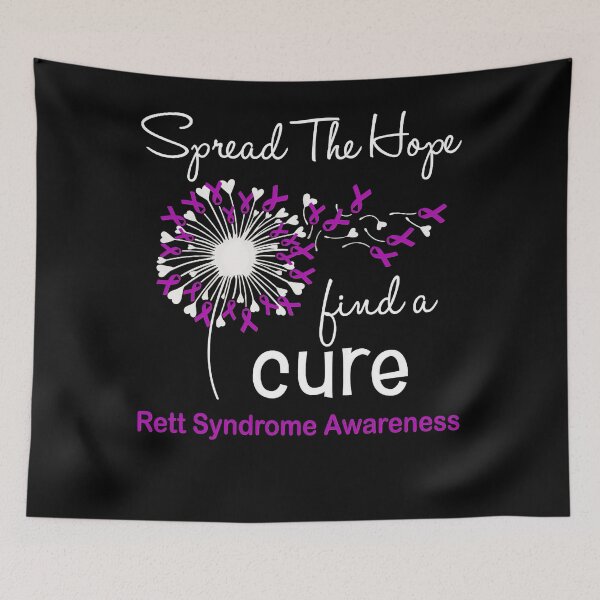 Item preview, Rett Syndrome Awareness Spread The Hope Find A Cure Rett Syndrome Awareness designed and sold by TerrellOneal.