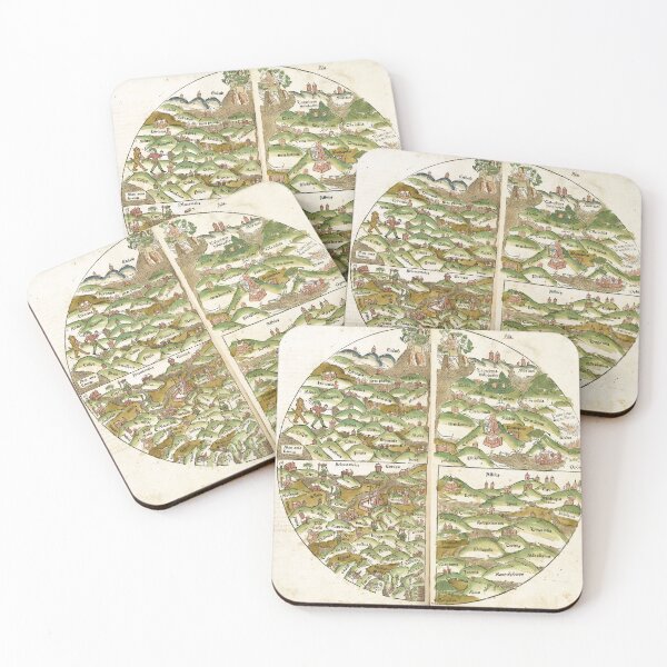 Item preview, Woodcut World Map designed and sold by Twisted Wick.
