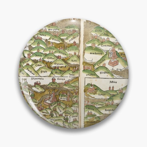 Item preview, Woodcut World Map designed and sold by Twisted Wick.