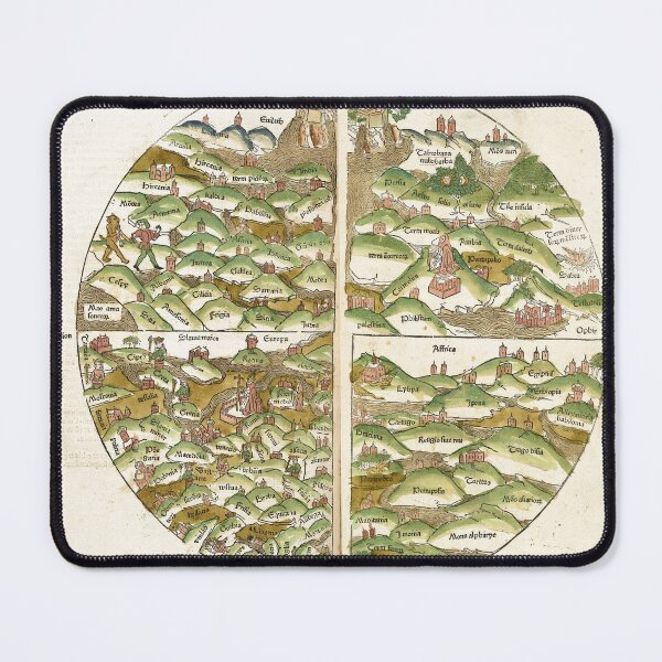 Item preview, Woodcut World Map designed and sold by Twisted Wick.