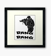 BANG BANG Framed Print