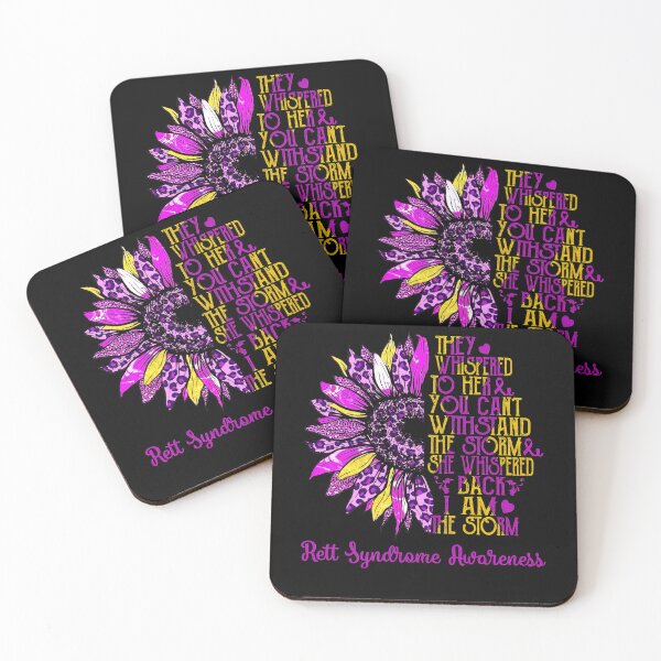 Item preview, Rett Syndrome Awareness Sunflower Leopard I'm The Storm Rett Syndrome Awareness designed and sold by TerrellOneal.