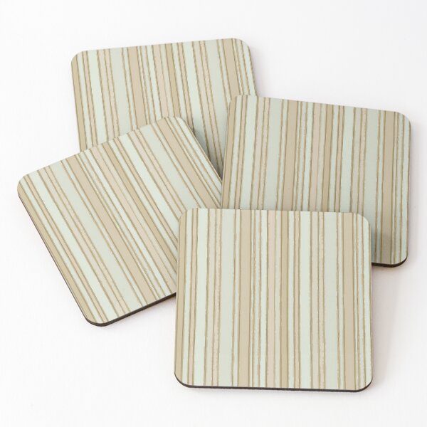 Item preview, Retro Chic Beige Taupe Greige Stripes Art Pattern designed and sold by LC Graphic Design Studio.