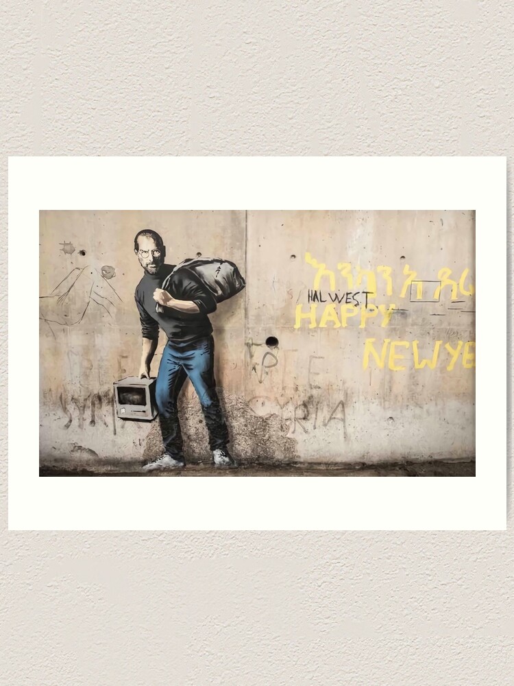 Banksy Art, Steve Jobs, Street Art